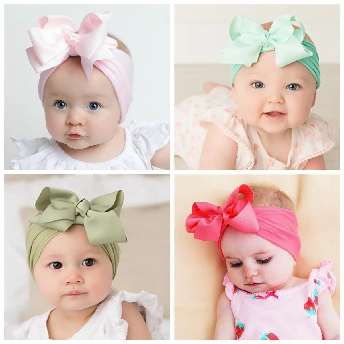 Headband with Big Bow for Newborns and Babies
