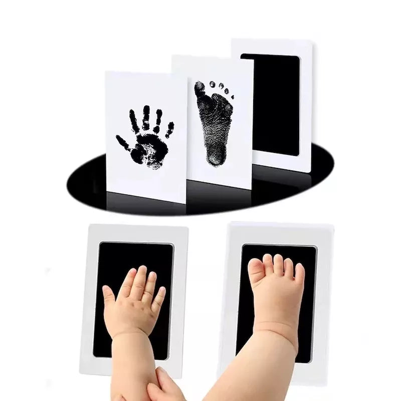 Baby Hand and Footprint Kit with Ink Pads and Photo Frame