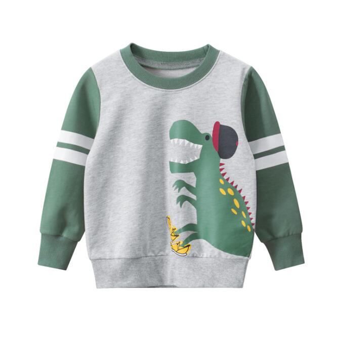 Baby Boy Dinasor Printed Long Sleeved Sweatshirt