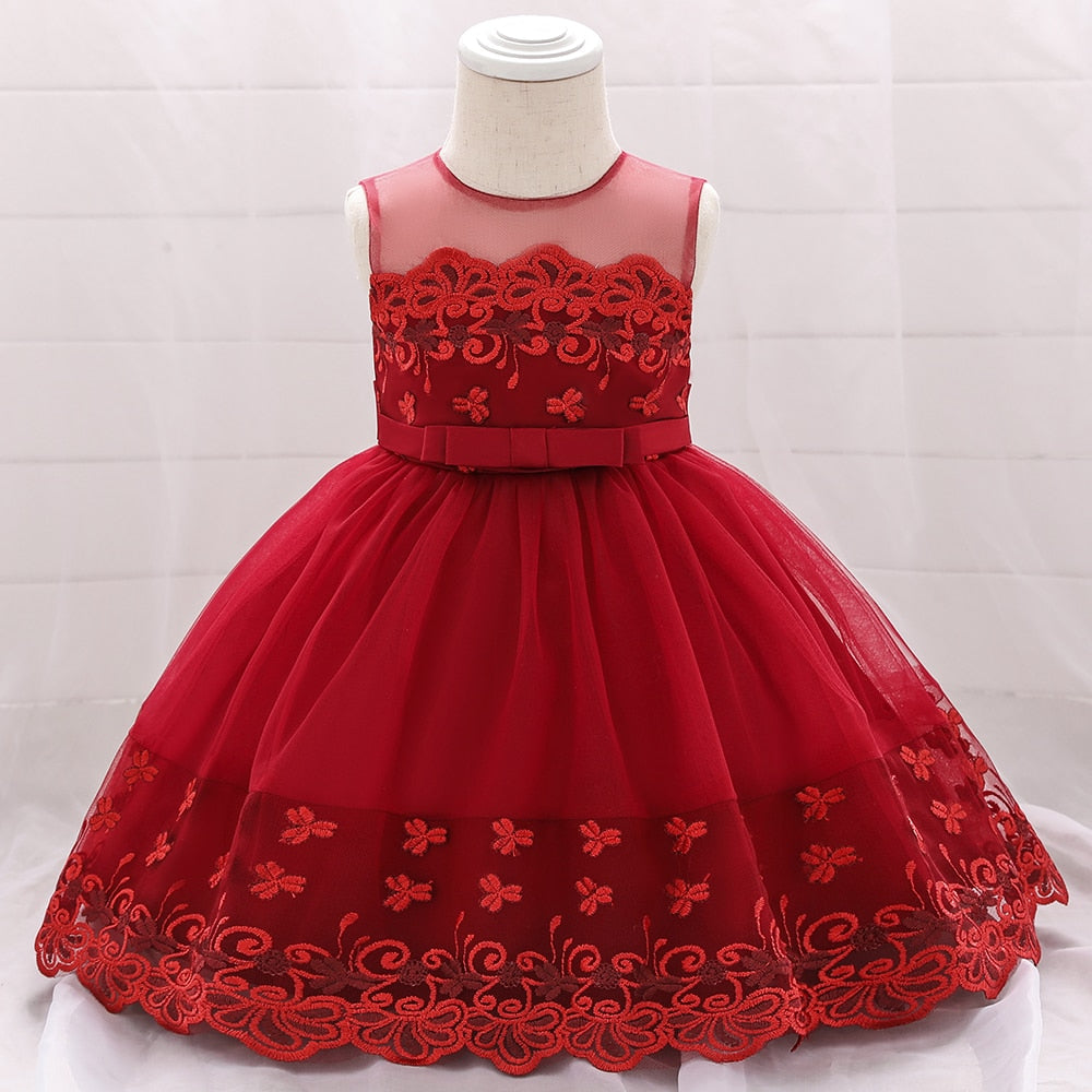 Baby Girl Floral Ball Gown Dress