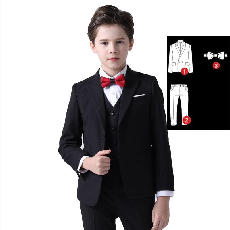 Dapper Boys Suit Set for Special Occasions (Black)
